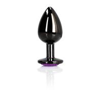 Ouch! Anal Plug En Métal Noir Avec Cœur M