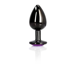 Ouch! Anal Plug En Métal Noir Avec Cœur S