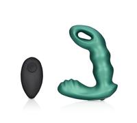 Ouch! by Shots Masseur de prostate vibrant avec télécommande Vert métallique