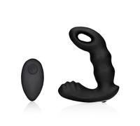 Ouch! by Shots Masseur vibrant de prostate avec télécommande Noir