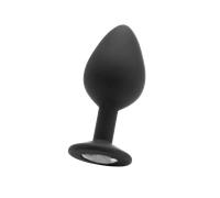 BIJOU ANAL Plug diamond Large - 7 x 3.5 cm Noir Ouch