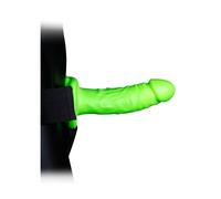 Ouch! Glow in the Dark Gode Ceinture Avec Harnais 18 cm