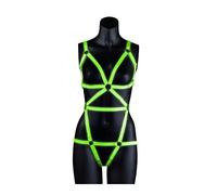 Ouch! Harnais Intégral S/M Vert Fluo/Noir - Adulte, Couple, Relation - Femelle - Harnais - 3