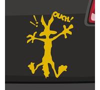 Ouch Koyote Autocollant 6 tailles 21 couleurs Ouch Cartoon Comic Drôle Roadrunner