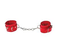 Ouch! Menottes Leather Cuffs en cuir rouge