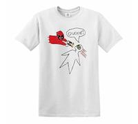 Ouchie! T-shirt pour homme Motif croquis Wade Wilson Francis, T-shirt Noir/blanc, 3XL