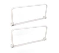 OUCRIY Étagère à chaussures murale pliable pour camping-car, gain de place, étagère à chaussures pour hôtel, salon avec 2 supports à chaussures en alliage d'aluminium (blanc)