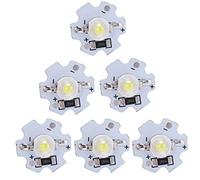 OUCRIY Lot de 25 puces LED 5 V 200 lm 3 W haute puissance pour accessoires d'éclairage Blanc pur 6000-6500 K (#9)