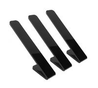 OUCRIY Lot de 3 cintres muraux en acrylique en forme de V avec adhésif, pour 10 capuchons, meilleurs crochets pour casquettes dans placard, chambre à coucher, porte (noir)