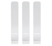 OUCRIY Lot de 3 cintres muraux en acrylique en forme de V avec adhésif, pour 10 capuchons, meilleurs crochets pour casquettes dans placard, chambre à coucher, porte (transparent)