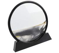 OUCRIY Peinture de Sable Coulant, Décoration de Sablier 3D, Peinture de Paysage à Flux, Décor de Sable Mouvant (12 pouces noir)
