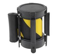 OUdini Barrière Rétractable 3M, Barrière de Contrôle Des Foules, Barrière de Sécurité Rétractable Pour Étagères D'Entrepôt, Entrées de Portes de Garage/Black And Yellow