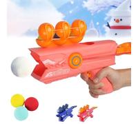 OUDIOHAI Pistolet Boules de Neige, Lanceur de Boules de Neige, Équipement de Lutte Contre Les Boules de Neige, Outils de Jeu de Neige pour l'hiver, Durable et Jouable, pour Enfants et Adultes