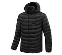 Oudoune Homme Hiver Chaude Doudounes Duvet Plume Naturel Blousons Fermeture Clair Intégrale Vestes Coupe-Vent Manteaus Tenue Décontractée Puffers Couleur Unie Basique pour Loisirs Plein Air