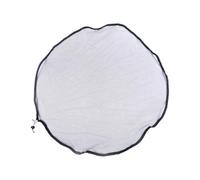 OUDQFCJ 1 Filet pour Récupérateur d'Eau de Pluie - Protection Anti-Moustiques, Feuilles & Saletés, Filet de Protection avec Cordon de Serrage, Couvercle pour Citerne Ø 95 cm (Noir)