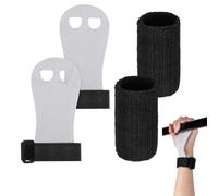 OUDQFCJ 1 Paire Maniques Gymnastique pour Fille, Gants de Barre, Ensemble de Bandes de Poignet Sport, Protège-Paumes Gymnastique, Gants d’Entraînement, Bandages, Fitness