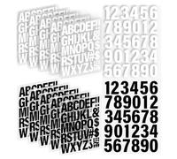 OUDQFCJ 12 Feuilles 390 Pièces Lettres et Chiffres Thermocollants pour Textile, Grandes Lettres en Vinyle A-Z et Chiffres 0-9 en PU pour Flocage (5,1 cm)