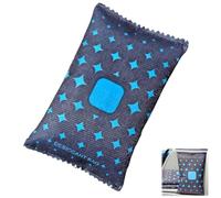 OUDQFCJ 1er-Pack Sachets Réutilisables en Gel de Silice avec Indicateur, Auto et Absorbeur d'Humidité à Billes de Silice pour Placard & Tiroir, 200 g Déshumidificateur Voiture (16 x 10cm)