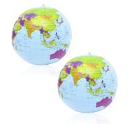 OUDQFCJ 2 Pcs Globe terrestre gonflable de 30 cmpaquet de explorez le mondegéographique éducatif pour l'écoleles jeux et les jeux éducatifs