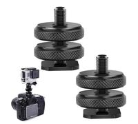 OUDQFCJ 2 Piece Hot Shoe Adapter, Cold Shoe Adapter, Hot Shoe Adapter for Camcorders, DSLR Cameras, Accessories