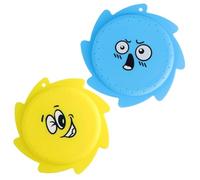 OUDQFCJ 2 Pièces Flying Disks Enfants, 14.5cm Soft Disque Volant Gel de Silice Mousse, Jouet de Sport de Plein Air pour Parents et Enfants