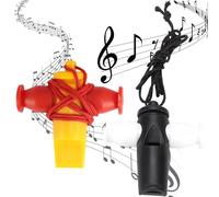 OUDQFCJ 2 pièces Sifflet de samba en plastique, pour effets, samba, De Samba, De Danse, portable, Pour Spectacle, Pour Samba, Pour musical, instrument de musique pour accompagnement musical