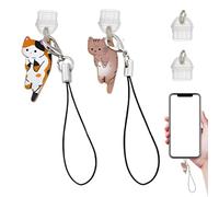OUDQFCJ 2Pcs Pendentifs pour Port de Charge Bouchons de poussière pour téléphone Portable avec pendentifs en Forme de Chat Bouchons de poussière pour téléphone Portable USB de Type C