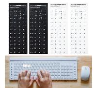 OUDQFCJ 4 pcs Autocollants pour Clavier Italien Autocollants de Remplacement des Lettres du Clavier Italien pour Ordinateurs Portables (Italien)