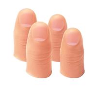 OUDQFCJ 4 Pcs Doigts Magiques pour Tours de Magie, Accessoires de Magicien, Faux Doigts Réalistes pour Spectacles et Fêtes