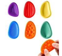 OUDQFCJ 6 Jouets Fidget Sensory Stones Anti-Stress, Jouets Sensoriels pour Réduction du Stress, Anxiété, TDAH & Autisme