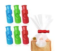 OUDQFCJ 6 pièces Pinces pour Sacs, Pinces pour Aliments, Pinces pour Sacs d'épicerie réutilisables, Pince pour Fermer Sachet Alimentaire, Pinces pour Fermeture de Pain