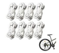 OUDQFCJ 8 paires Chaîne de Vélo réutilisable, Attache Rapide Chaine Velo Maillon Rapide, Facile à démonter, pour Réparation de Chaîne de Vélo, pour vélo 6, 7, 8 Vitesse Chaîne