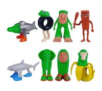 OUDQFCJ Brainrot Italiennes, 8 Pièces, Drôle et Amusant, Mêmes Internet, Pour Enfants et Adultes, Figurine Tung Tung Tung Sahur, d'Action de Collection pour les Fans, Cadeau Anniversaire
