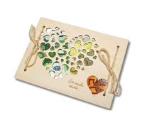 OUDQFCJ Cadeau Rien, Temps et Idée de Bon Cadeau en Bois, Carte Personnalisée et Carte Mariage, Cadeau de Plaisanterie Drôle, Fête Papa et Anniversaire Original