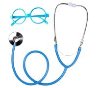 OUDQFCJ Jouet Petit Docteur, Set Docteur avec vrai stéthoscope, lunettes portables, Jeu de rôle Docteur, Halloween, Costume, Pour les 4-8 ans