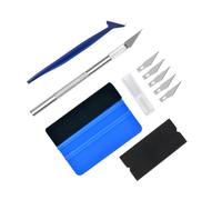 OUDQFCJ Kit habillage de voiture Rakel Auto et, Couteau de Coupe Professionnel et Raclette l'Installation, Convient de Voiture et Téléphone, Raclette d'Angle pour Emballage