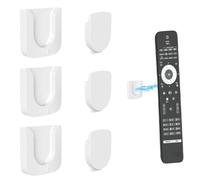 OUDQFCJ Lot de 3 supports muraux magnétiques pour télévision, ventilateur, climatiseur avec dos autocollant (noir)
