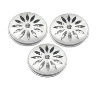 OUDQFCJ Support Bobine Anti-Moustiques, 3 Pièces, Écologique et Recyclé, Portable, Acier Inoxydable, Boîte à Spirales, Brûleur d'Encens, Jardin, Camping, Voyages