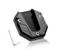 OUDQFCJ Support Universel, Béquille Latérale de Moto, Plaque d'Extension, Prolongateur en Alliage d'Aluminium CNC, Plaque de Universelle (Noir)