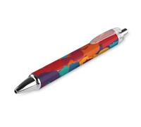 Oudrspo 1 stylo à bille noir à encre gel rétractable de 0,5 à pointe fine pour l'école, le bureau, les personnes de différentes cultures