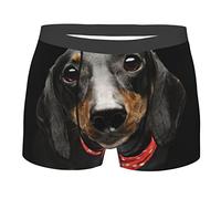 Oudrspo Adorable Teckel Chiot Chien Boxer pour Homme Respirant Stretch sous-vêtement Short