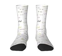 Oudrspo All Boobs Breast Are Beautiful White Women Men Crew Socks Chaussettes rembourrées Chaussettes de compression athlétiques