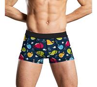 Oudrspo Boxer en Forme de Baleine Mignonne pour Hommes, sous-vêtements Respirants à séchage Rapide, Ceinture élastique, caleçons
