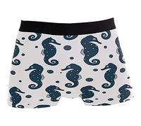 Oudrspo Boxer Homme Hippocampe sous-Vêtements Homme Caleçon Respirant Gents Anti Chafe Mens Boxers Trunks pour Cadeau Garçon