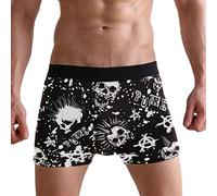 Oudrspo Boxer Homme Stretch Fit sous-Vêtements Tête de Mort