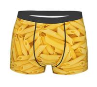 Oudrspo Boxer Italien Penne Rigate Macaroni Pizza Meat Pattern pour Hommes, évacuant l'humidité et Respirant, Tailles Assorties