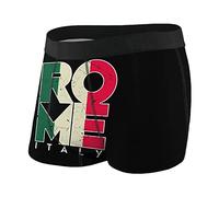 Oudrspo Caleçon Court pour Homme Rome Italie Caleçon Doux Stretch Boxer Trunk avec Pochette S-XXL