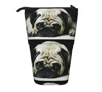 Oudrspo Carlin Triste Chiens Chiens Triste Carlin Animaux Carlin Trousse à Crayons, Support Pochette à Crayons, Trousse à Crayons télescopique Support Porte-Crayons Sac à stylos