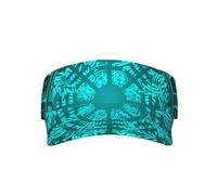 Oudrspo Casquette de Baseball en Coton Noir avec visière Anti-Soleil Bue Circle Viking Vegvisir Runic Compass pour Adulte, réglable et à Calotte Vide