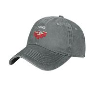 Oudrspo Casquette de Baseball en Denim Unisexe Beer Pong Vintage Washed Casquette réglable